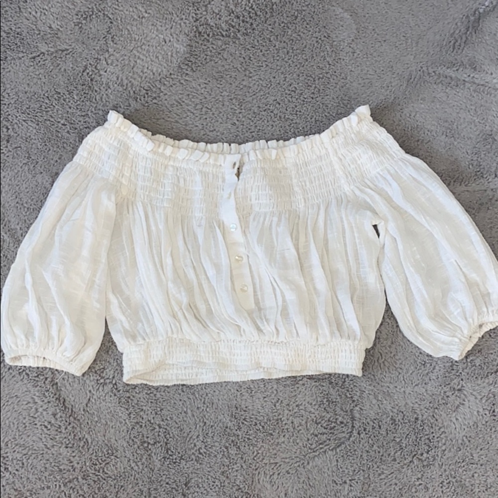 free people puffy sleeved top